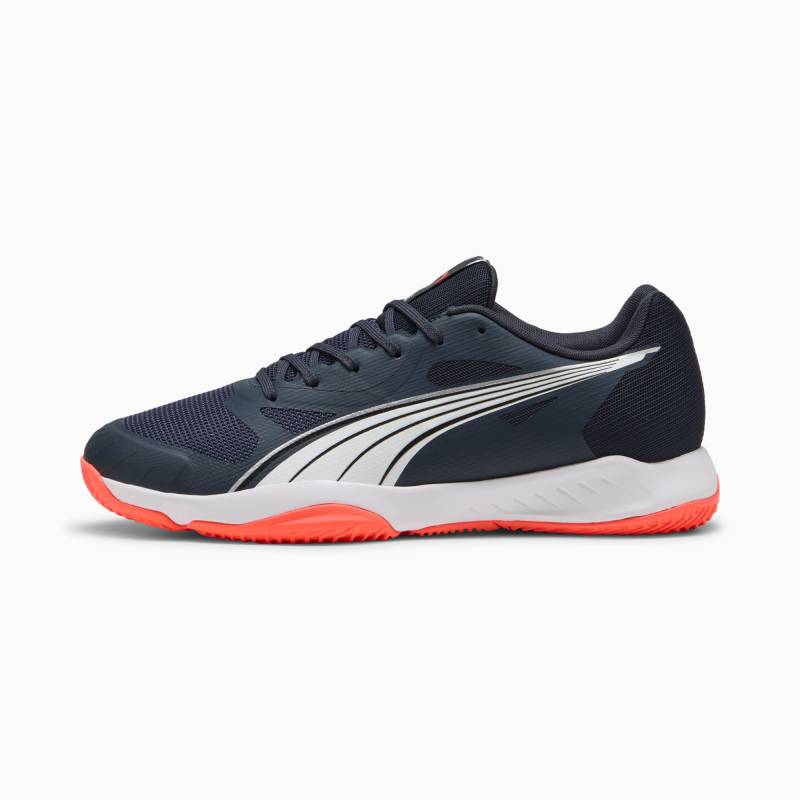 PUMA Eliminate Turbo Handballschuhe Unisex Für Herren, Weiß/Rot, Größe: 40.5 von PUMA