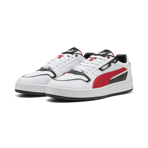 PUMA Erwachsene Court Classic Street Sneakers 41, White for All Time Red Black PUMA Erwachsene Court Classic Street Sneakers 41, White for All Time Red Black von PUMA