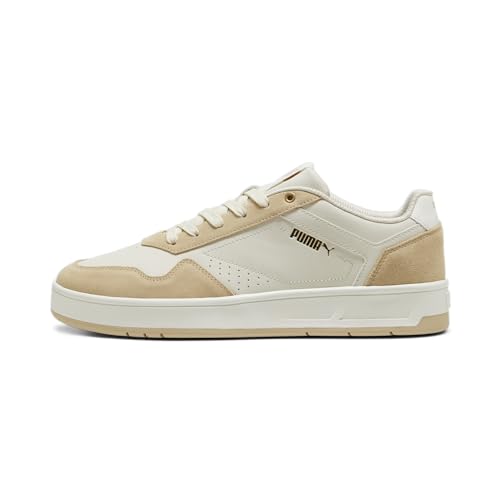 PUMA Erwachsene Court Classic Suede Sneakers 42Alpine Snow Toasted Almond White Beige von PUMA