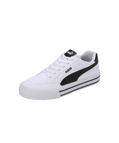 PUMA Erwachsene Court Classic Vulcanised Formstrip Sneakers 44.5, White Black von PUMA