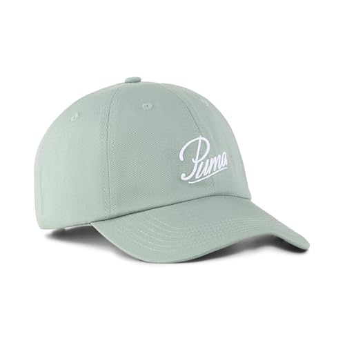 PUMA Erwachsene ESS Script Logo Dad Cap OneSize Green Moon von PUMA