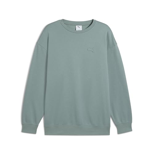 PUMA Erwachsene Essentials Elevated Crewneck M Green Moon von PUMA