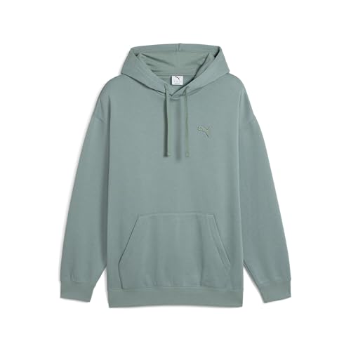 PUMA Erwachsene Essentials Elevated Hoodie M, Green Moon von PUMA