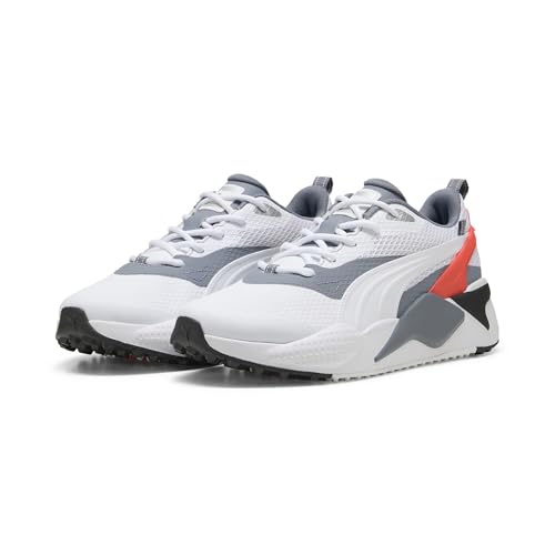 PUMA Erwachsene GS-X Efekt Golfschuhe 42 White Gray Tile Red Blast von PUMA