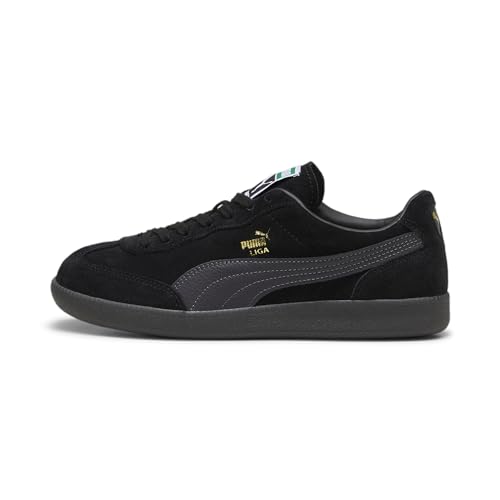 PUMA Erwachsene Liga Suede Sneakers 41Black Dark Coal Gold Gray von PUMA