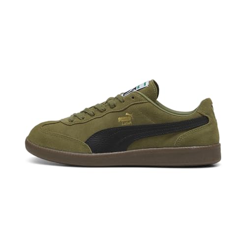 PUMA Erwachsene Liga Suede Sneakers 42Olive Drab Black Gold Green von PUMA