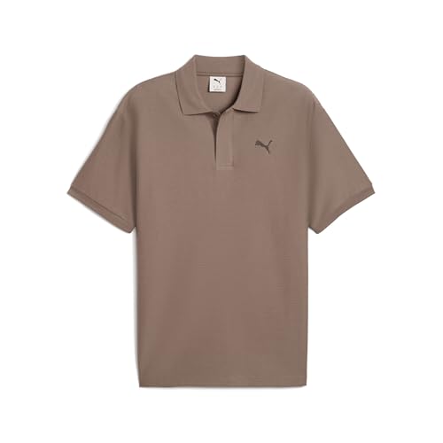 PUMA Erwachsene Premium ESS Relaxed Jacquard Poloshirt XXL Totally Taupe Brown von PUMA