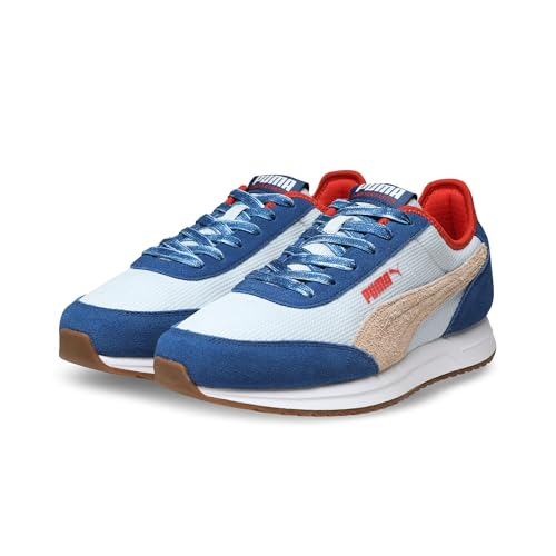 PUMA Erwachsene R78 Lightwind Retro Run Sneakers 46, Clyde Royal Canvas Fierce Red Blue Beige von PUMA