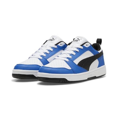 PUMA Erwachsene Rebound V6 Low Sneakers 39White Black Team Royal Blue von PUMA