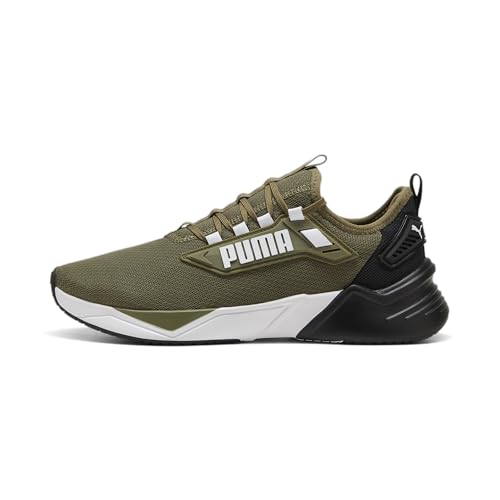 PUMA Erwachsene Retaliate 3 Laufschuhe 40, Olive Black Green von PUMA