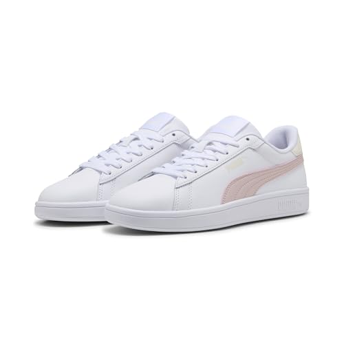 PUMA Erwachsene Smash 3.0 L Sneakers 42, White Mauve Mist Frosted Ivory Pink PUMA Erwachsene Smash 3.0 L Sneakers 42, White Mauve Mist Frosted Ivory Pink von PUMA