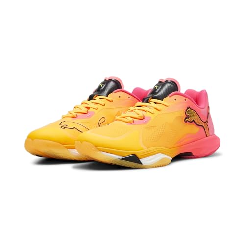 PUMA Erwachsene Vantage Nitro Hallenschuhe 51 Sun Stream Sunset Glow Black Orange Pink von PUMA