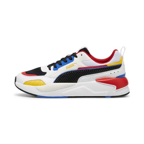 PUMA Erwachsene X-Ray 2 Square Sneaker 46White Black Warm Yellow Sizzle von PUMA