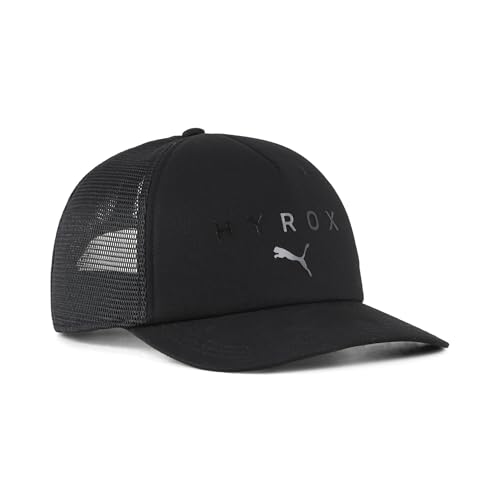 PUMA Erwachsene x HYROX Trucker Cap OneSize, Black von PUMA