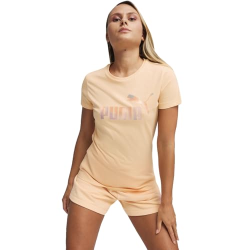 PUMA Ess+ Summer Daze Te 679921 Damen-T-Shirt, pfirsich, Small von PUMA