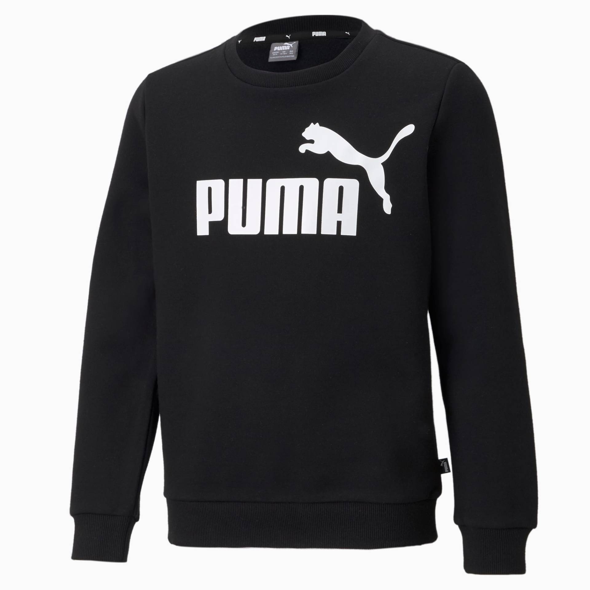 PUMA Essentials Big Logo Rundhals-Sweatshirt Teenager Für Kinder, Schwarz, Größe: 152, Kleidung von PUMA
