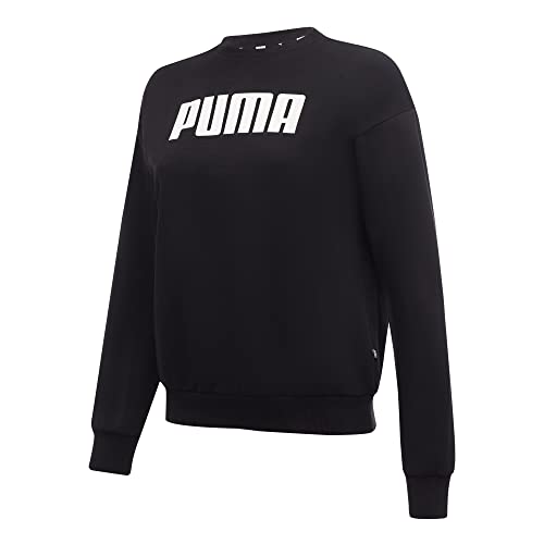 PUMA Essentials Damen-Sweatshirt mit Rundhalsausschnitt, Schwarz , 36 von PUMA