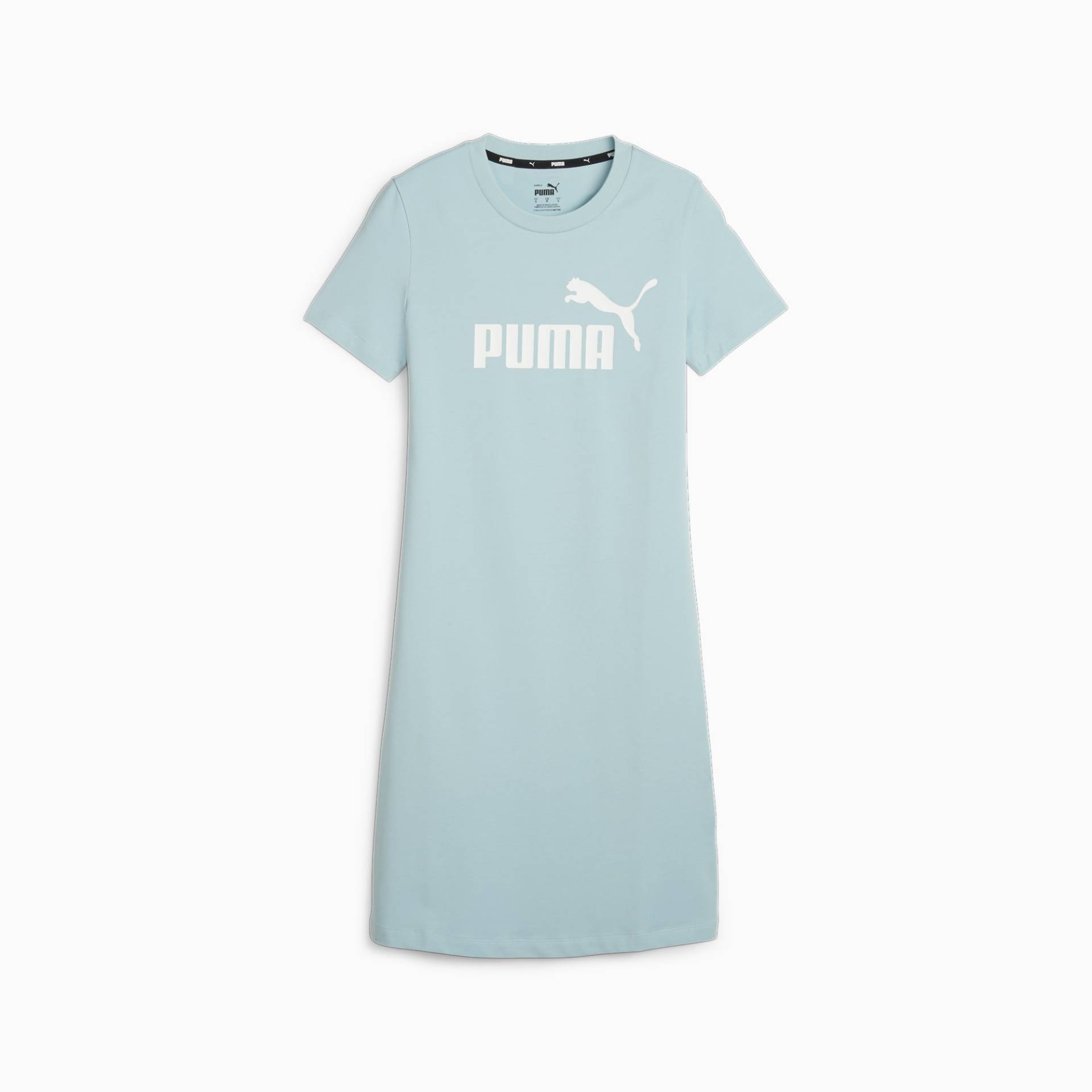 PUMA Essentials Damen T-Shirt-Kleid mit schmaler Passform, Rosa, Größe: 3XL, Kleidung von PUMA