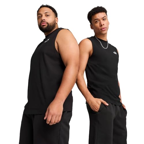 PUMA Essentials Herren-T-Shirt, ärmellos, erhältlich in Big & Tall, Puma Schwarz, Ss25, L von PUMA