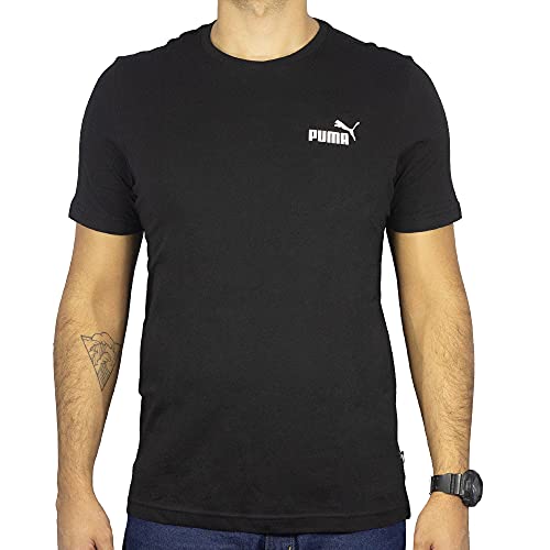 PUMA Herren Essentials T-Shirt mit dezentem Logoprint SBlack von PUMA