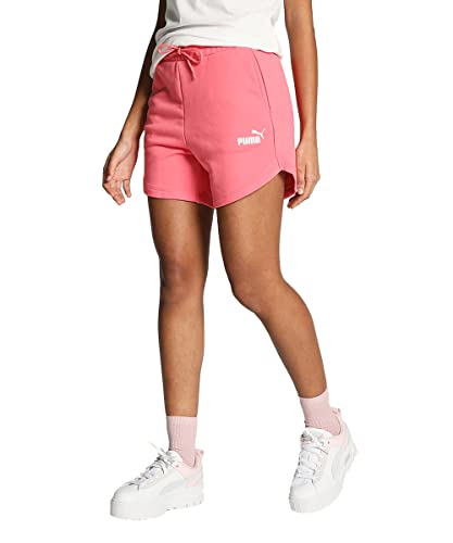 PUMA Damen Essentials Hochgeschnittene Shorts SLoveable Pink ┃Sporthose für Damen von PUMA