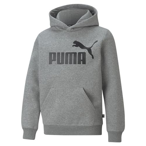 PUMA Jungen Essentials Big Logo Hoodie 104 Medium Gray Heather ?Langarm-Hoodie in Regular Fit Jungen von PUMA
