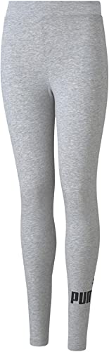 PUMA Mädchen Essentials Leggings mit Logo 152Light Gray Heather von PUMA