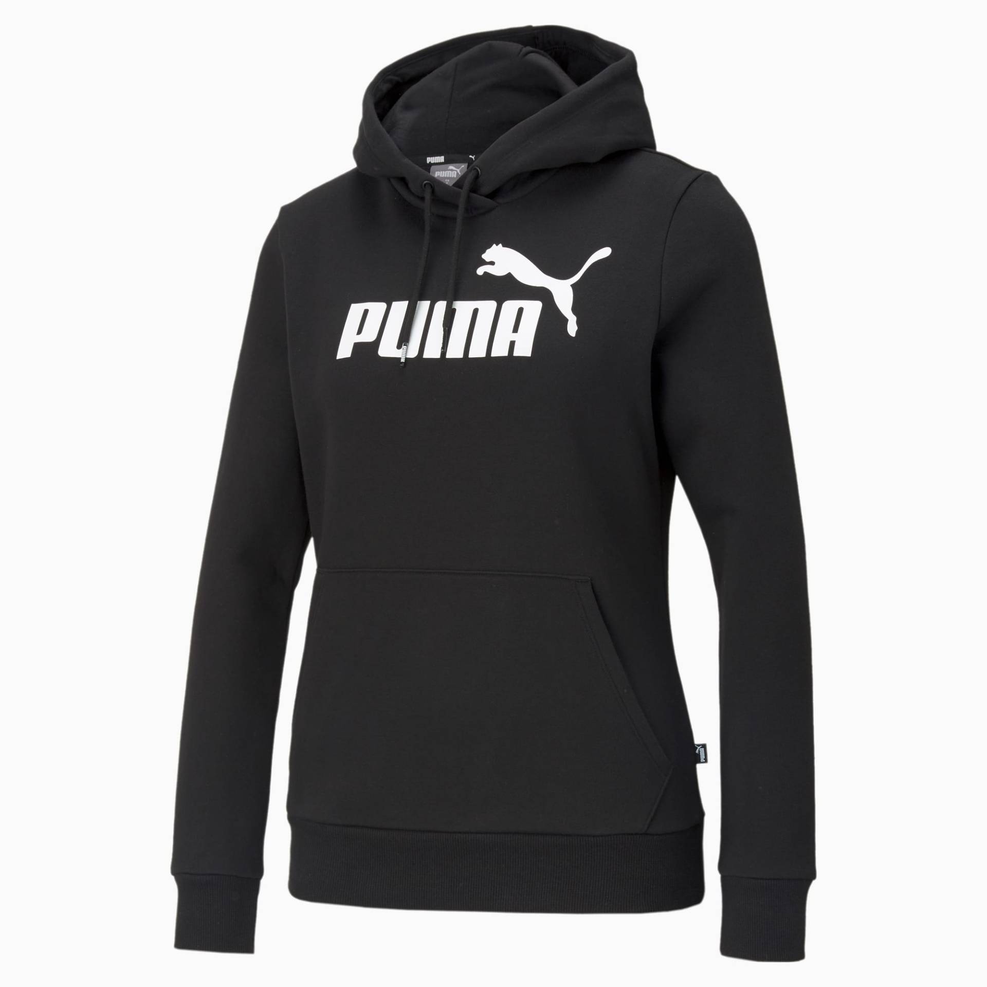 PUMA Essentials Logo Hoodie Damen, Schwarz, Größe: L, Kleidung von PUMA