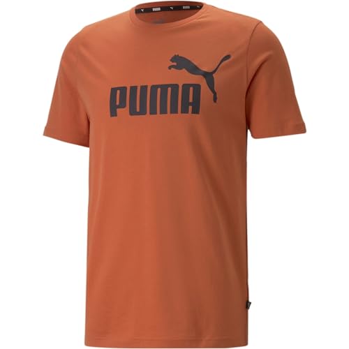 PUMA Herren Essentials Logo T-Shirt MChili Powder Orange von PUMA