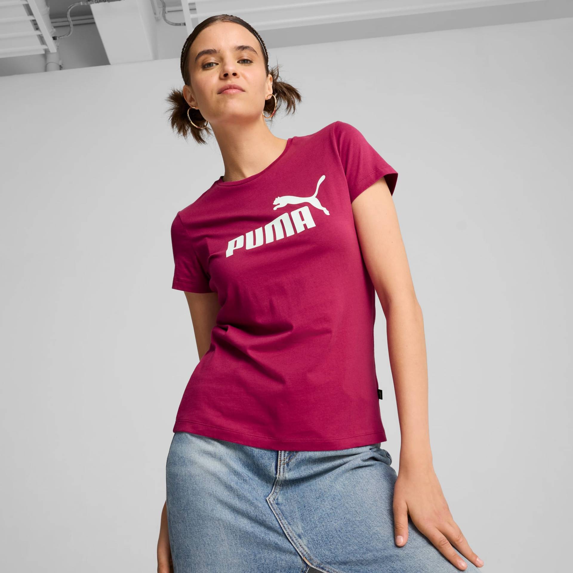 PUMA Essentials Logo T-Shirt Damen, Mehrfarbig, Größe: XXL, Kleidung von PUMA