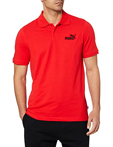 PUMA Unisex ESS Pique Polo Poloshirts, rot (high Risk red), L von PUMA