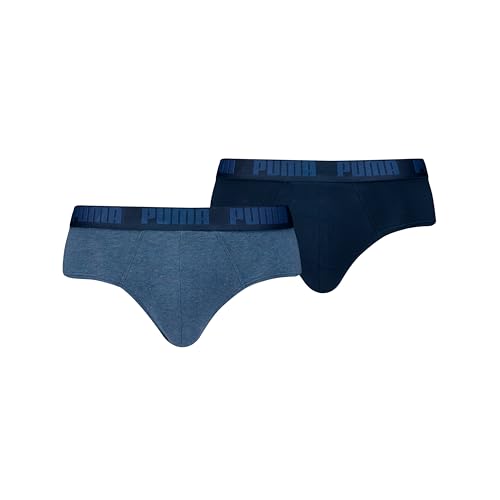 PUMA Everyday Brief Men Herren Unterhose Pant Unterwäsche 2er Pack, Farbe:007 - Denim, Bekleidungsgröße:XL von PUMA