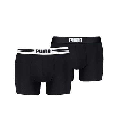 PUMA Everyday Placed Logo Boxer 2 Units L, schwarz/schwarz, L von PUMA