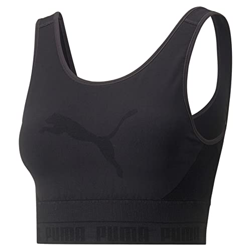 PUMA Evoknit Crop Sport BH Bra (Black, M) von PUMA