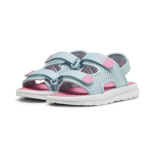 PUMA Unisex Kinder Evolve Sandal Ps Flip-Flops, Turquoise Surf Fast Pink Puma White, 29 EU von PUMA