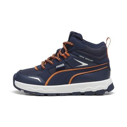 PUMA Unisex Kinder Evolve Trail Ps Sneaker, Club Navy Maple Syrup, 30 EU von PUMA