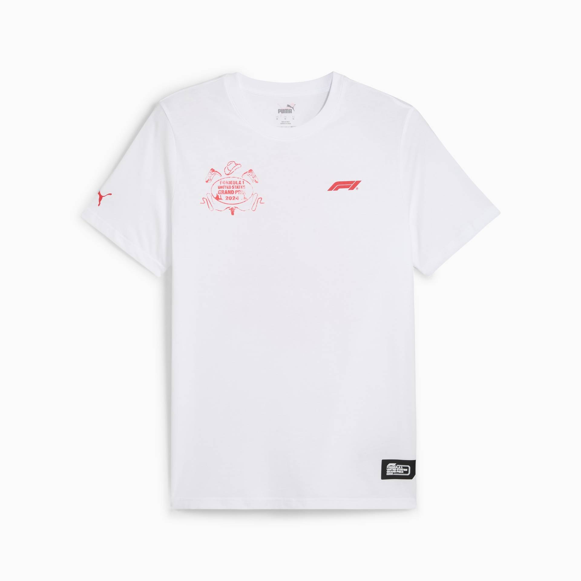 PUMA F1® USA T-Shirt Unisex Für Damen, Weiß, Größe: XXS, Kleidung von PUMA