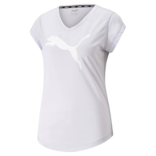 PUMA Damen Favourite Heather Cat Trainings-T-Shirt SSpring Lavender Heather Purple von PUMA