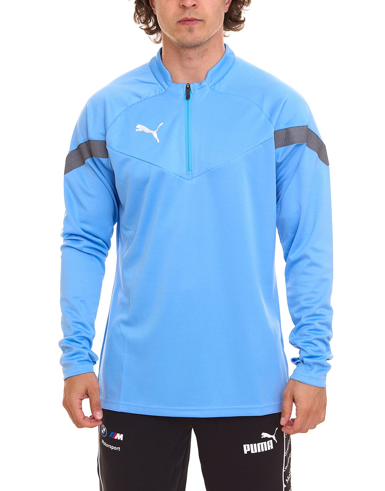 PUMA Final Training 1/4 Zip Sweatshirt Herren nachhaltiges Trainings-Shirt mit dryCELL Sport-Shirt 657375 18 Blau von PUMA