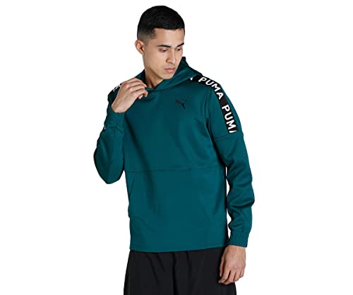 PUMA Fit Fleece Hoodie Pullover Herren, Größe:XXL, Farbe:Grün von PUMA