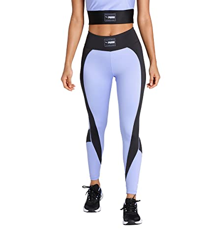 PUMA Damen Sporthose Trainingshose Fitnesshose Leggings Fit High Waist 7/8 Tight, Farbe:Lila, Artikel:-28 Elektro Purple/puma Black, Größe:L von PUMA