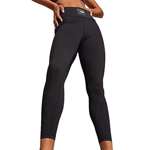 PUMA Damen Sporthose Trainingshose Fitnesshose Leggings Fit High Waist 7/8 Tight, Farbe:Schwarz, Artikel:-01 puma Black, Größe:S von PUMA