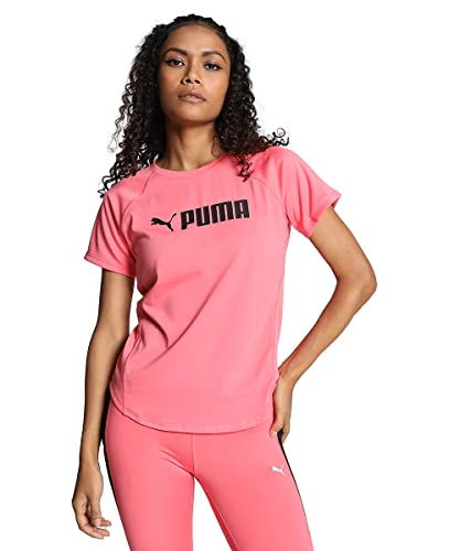 PUMA Fit Logo Trainings-Shirt Damen L Loveable Pink, 52218163 von PUMA