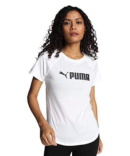 PUMA Damen Fit Logo Trainings-Shirt XSWhite von PUMA