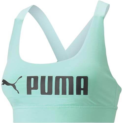 PUMA Damen Sport-BH Fit Electric Peppermint L von PUMA