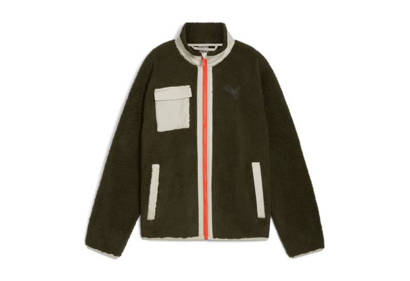 PUMA Fleecejacke Puma Kinder Fleecejacke Hybrid Sherpa Jacket 626504 von PUMA