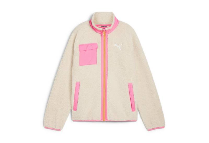 PUMA Fleecejacke Puma Kinder Fleecejacke Hybrid Sherpa Jacket 626504 von PUMA