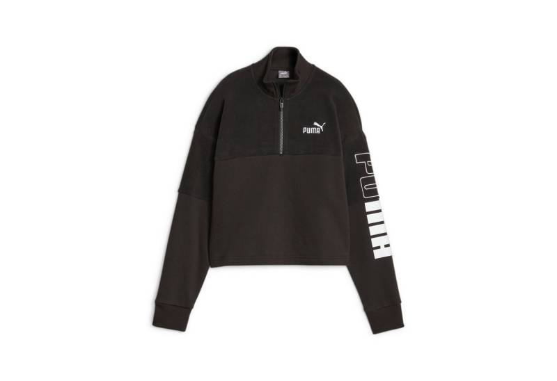 PUMA Fleecepullover Puma Damen Pullover POWER Colorblock High Neck Crew Winterized 676027 von PUMA