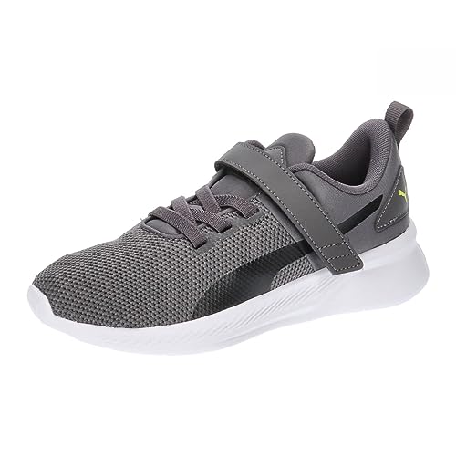 PUMA Flyer Runner V PS Sneaker, Dark Coal Black-Lime Smash, 31 EU von PUMA