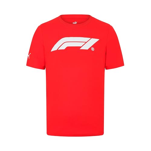 PUMA Formel 1 Essentials Großes Logo Tshirt Herren - Rot - Größe: L von PUMA